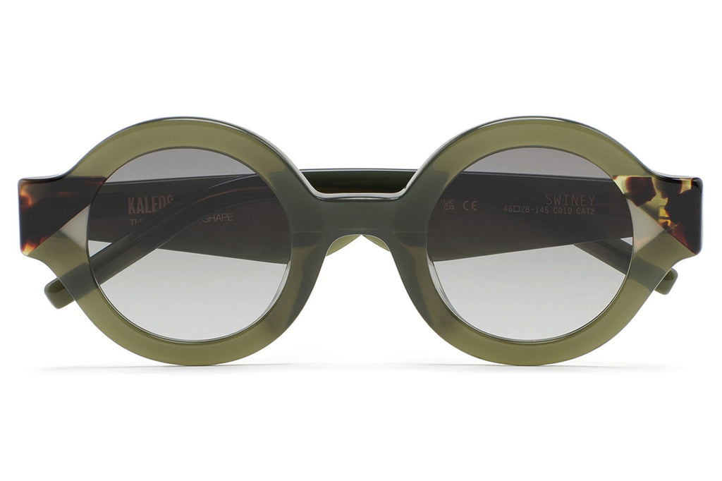 Kaleos Eyehunters - Swiney Sunglasses Translucent Green/Brown Havana