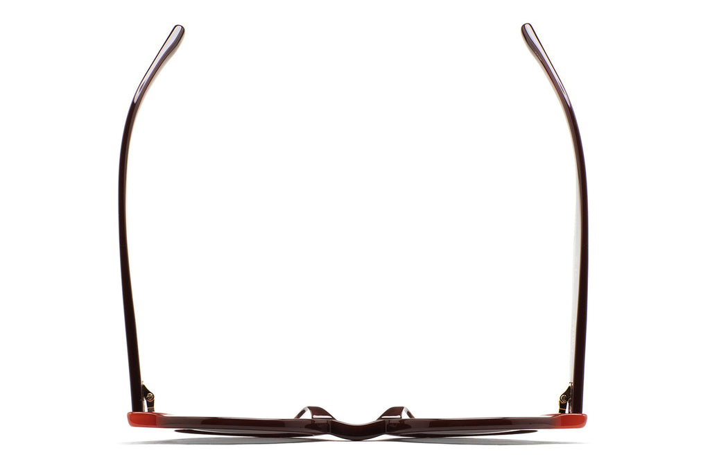 Kaleos Eyehunters - Swiney II Eyeglasses Translucent Brown/Translucent Orange