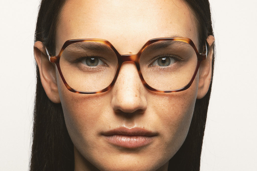 Kaleos Eyehunters - Meyer Eyeglasses Brown Havana/Burgundy