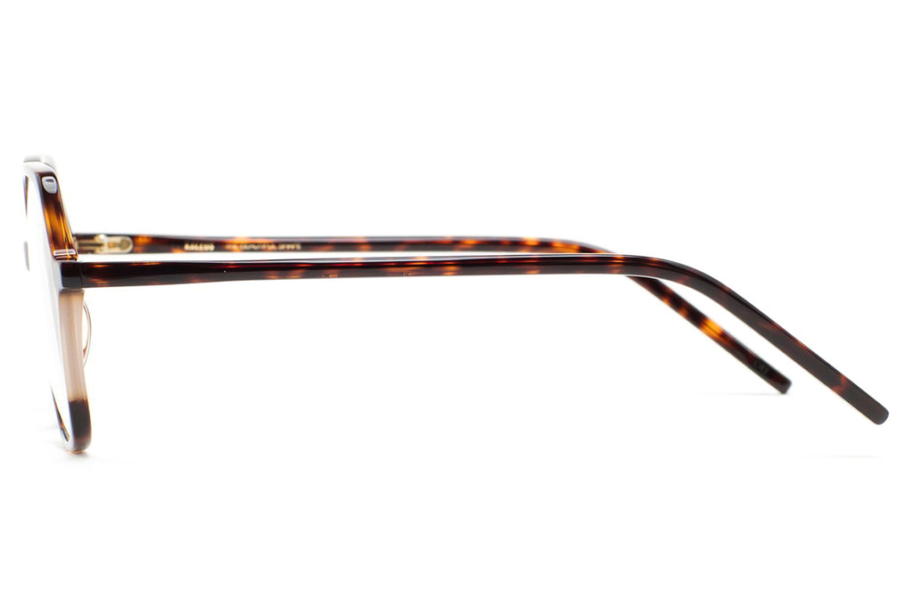 Kaleos Eyehunters - Meyer Eyeglasses Dark Brown Havana/Transparent Light Brown