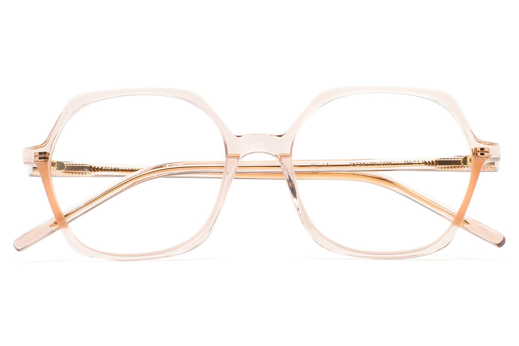 Kaleos Eyehunters - Meyer Eyeglasses Transparent Light Pink/Translucent Amber
