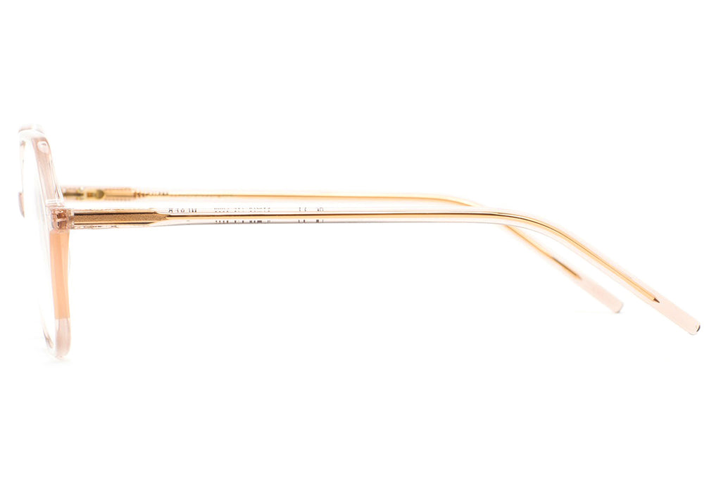 Kaleos Eyehunters - Meyer Eyeglasses Transparent Light Pink/Translucent Amber