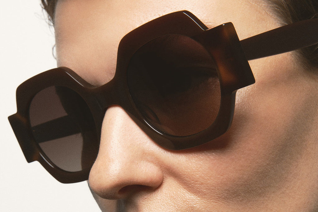 Kaleos Eyehunters - Cabana Sunglasses Burgundy/Dark Brown Havana