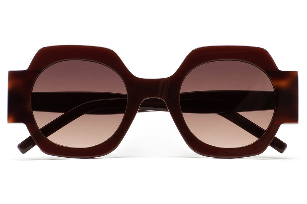 Kaleos Eyehunters - Cabana Sunglasses Burgundy/Dark Brown Havana