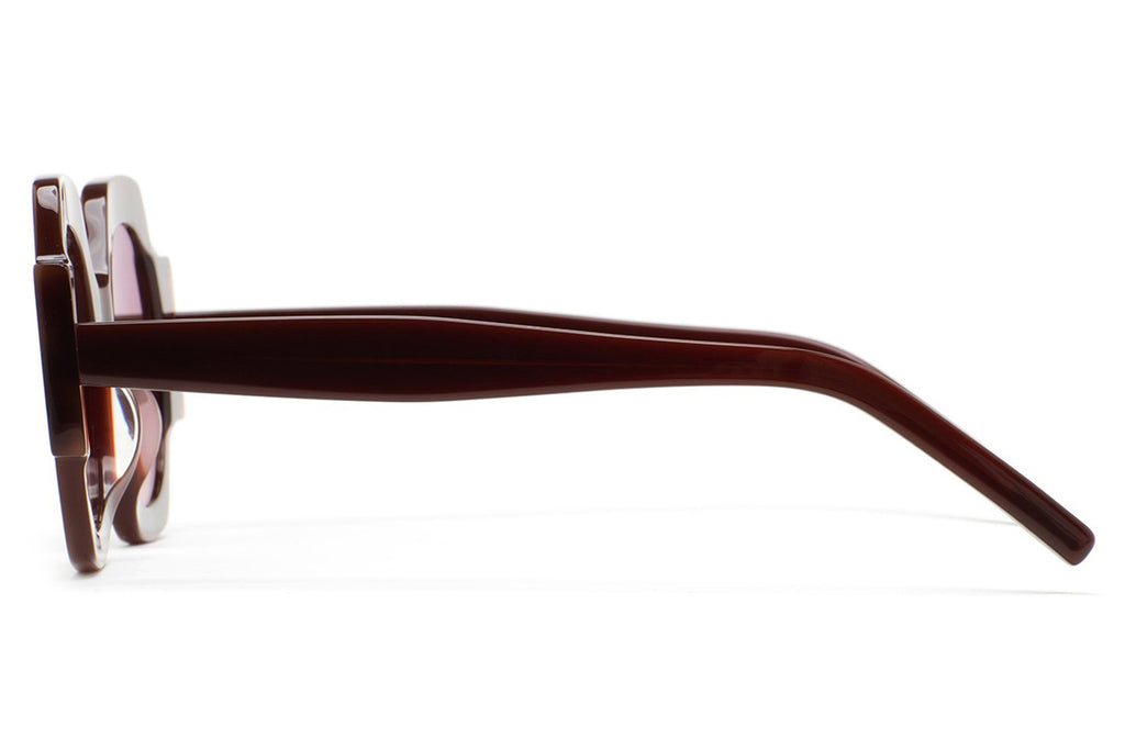 Kaleos Eyehunters - Cabana Sunglasses Burgundy/Dark Brown Havana
