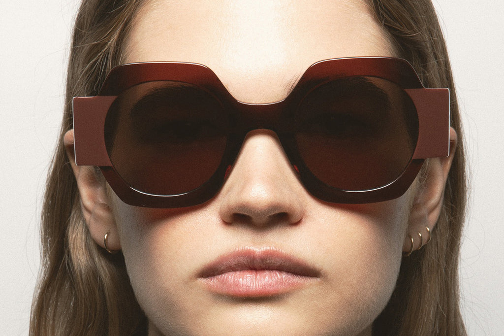 Kaleos Eyehunters - Cabana Sunglasses Transparent Brown/Brown