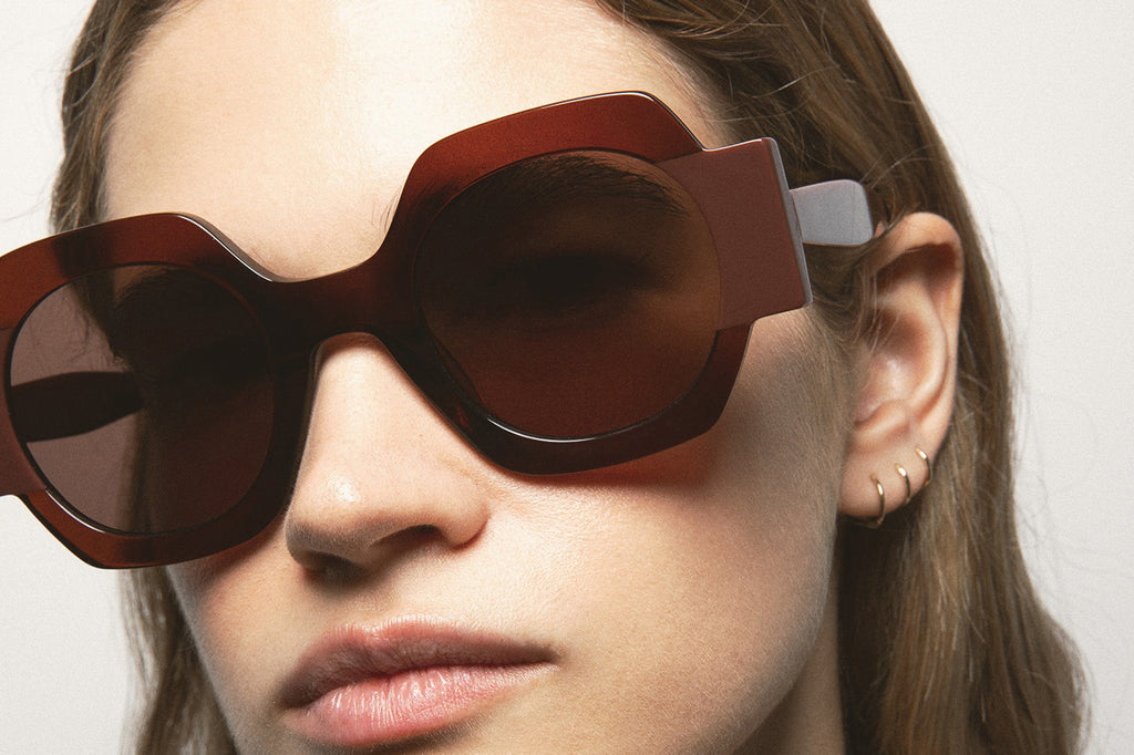 Kaleos Eyehunters - Cabana Sunglasses Transparent Brown/Brown