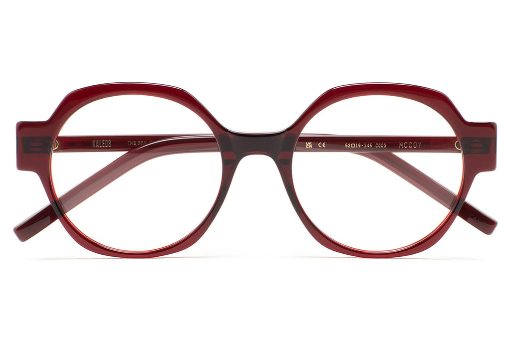 Kaleos Eyehunters - McCoy Eyeglasses Translucent Burgundy