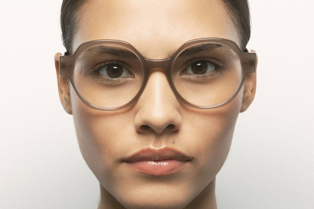 Kaleos Eyehunters - McCoy Eyeglasses Translucent Beige