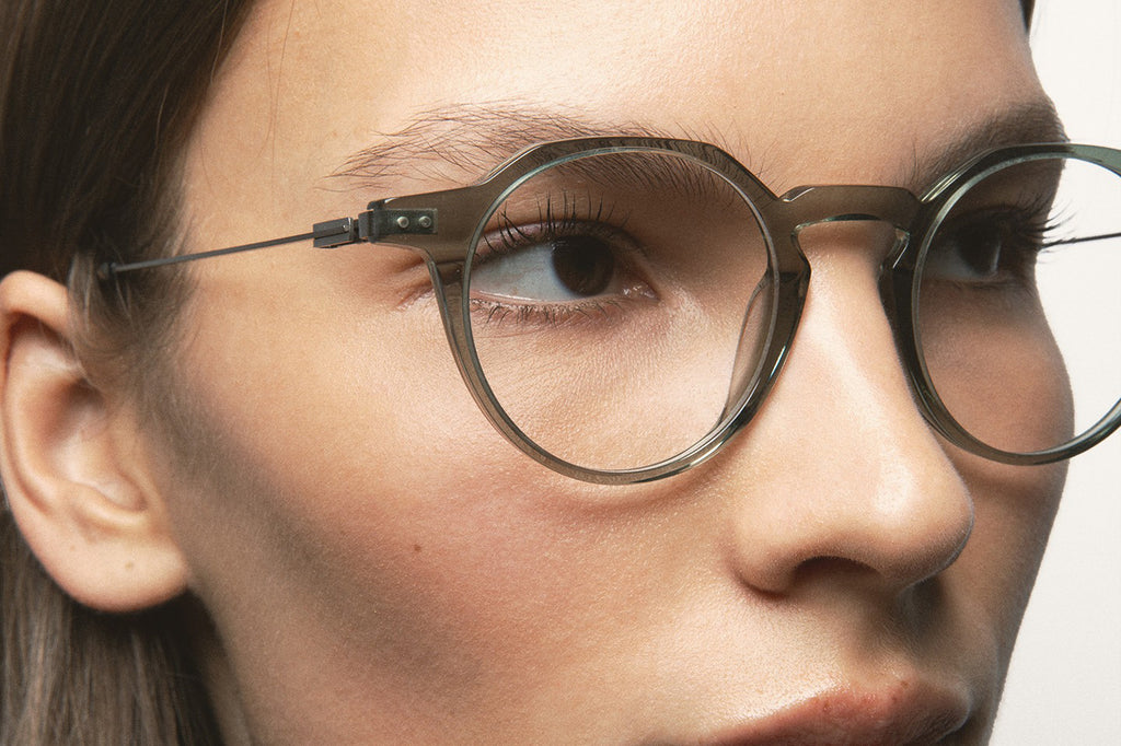 Kaleos Eyehunters - Gubbins M Eyeglasses Transparent Light Green