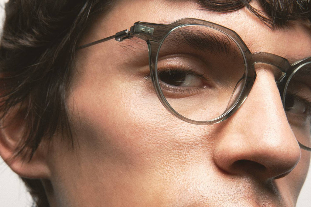 Kaleos Eyehunters - Gubbins M Eyeglasses Transparent Light Green