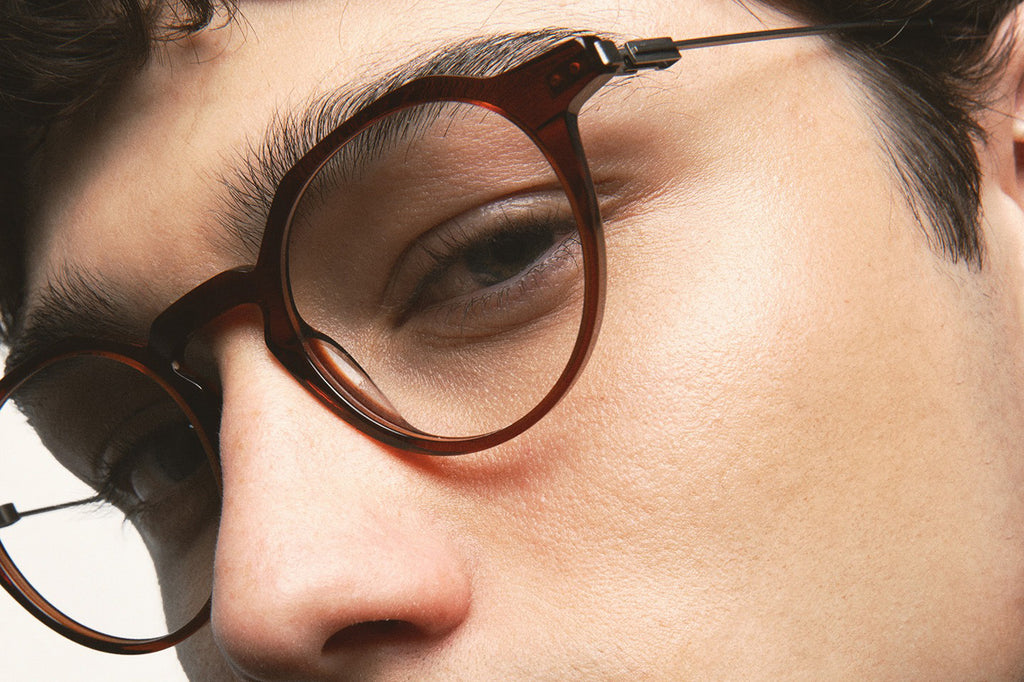 Kaleos Eyehunters - Gubbins M Eyeglasses Transparent Brown