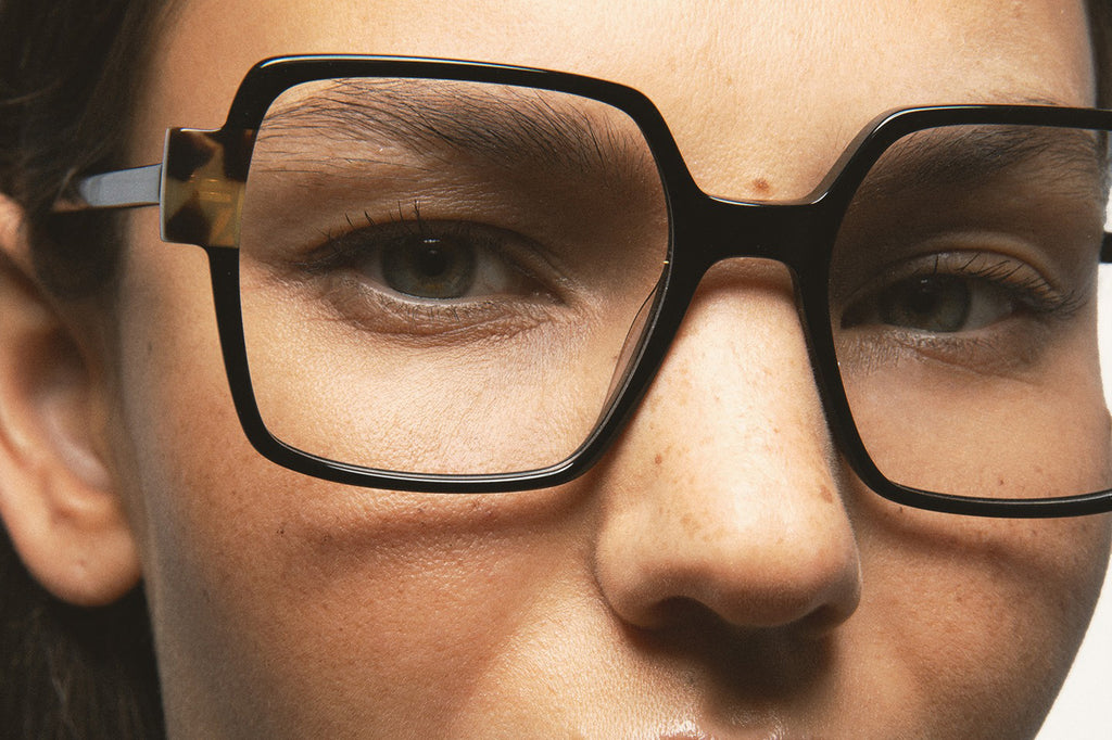 Kaleos Eyehunters - Vogler Eyeglasses Black/Brown Havana