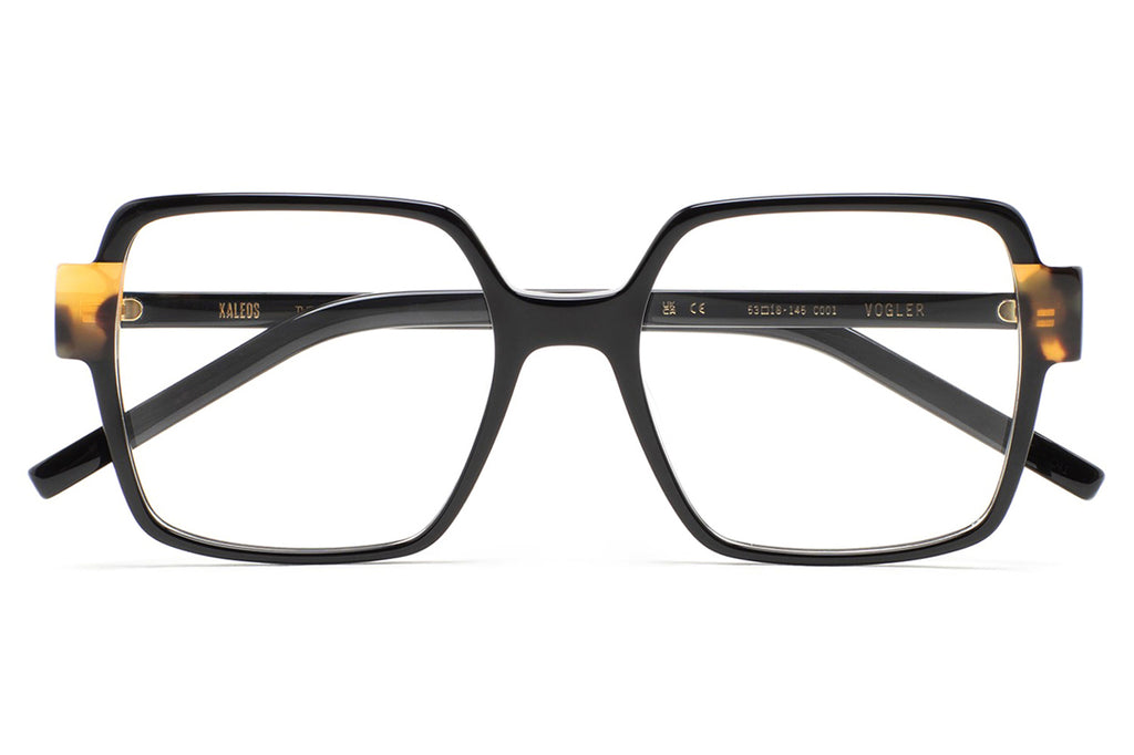 Kaleos Eyehunters - Vogler Eyeglasses Black/Brown Havana