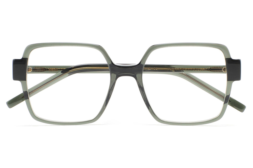 Kaleos Eyehunters - Vogler Eyeglasses Translucent Green/Dark Green