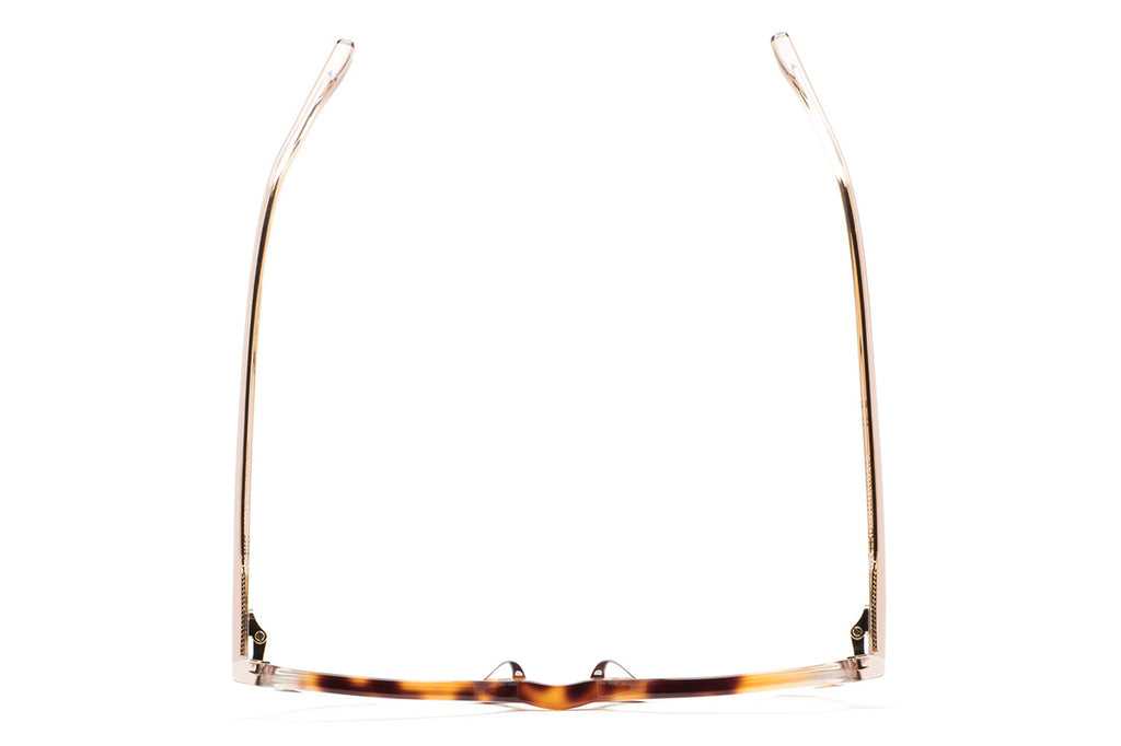 Kaleos Eyehunters - Mills Eyeglasses Brown Havana/Transparent Light Pink