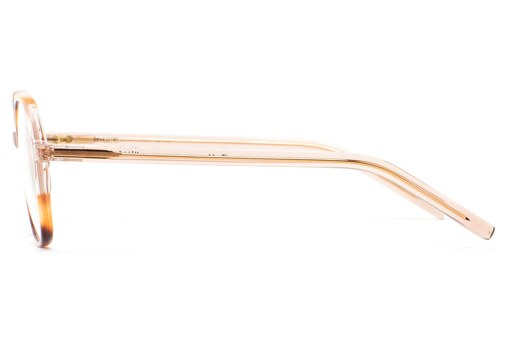 Kaleos Eyehunters - Mills Eyeglasses Brown Havana/Transparent Light Pink