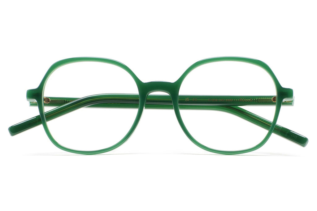 Kaleos Eyehunters - Mills Eyeglasses Translucent Green