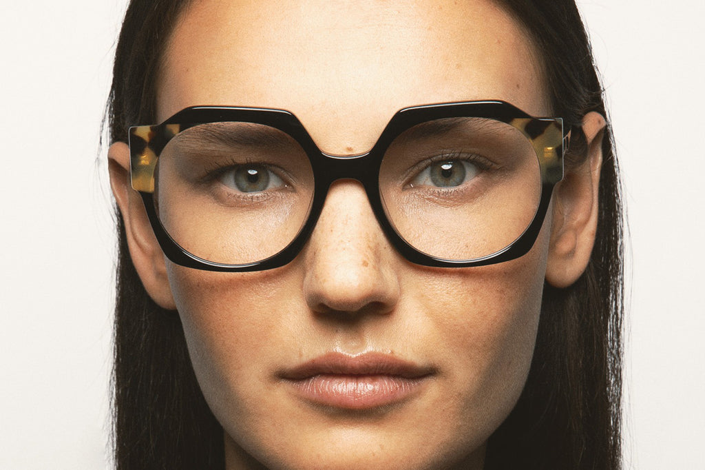 Kaleos Eyehunters - McMahon Eyeglasses Black/Brown Havana