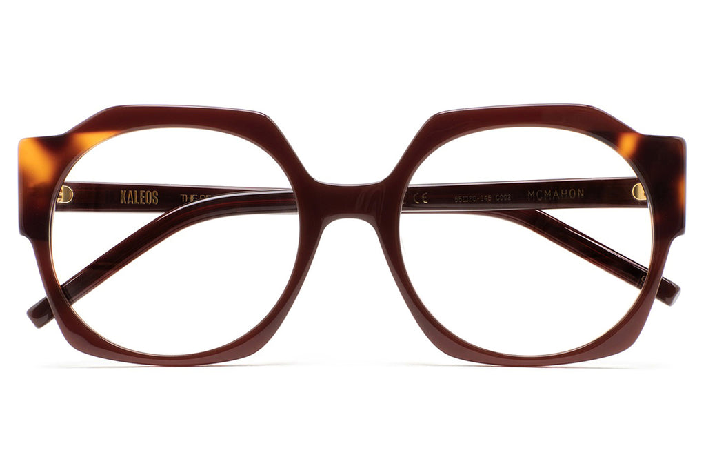 Kaleos Eyehunters - McMahon Eyeglasses Translucent Brown/Dark Brown Havana