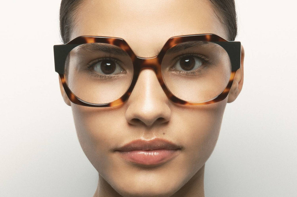 Kaleos Eyehunters - McMahon Eyeglasses Brown Havana/Dark Green