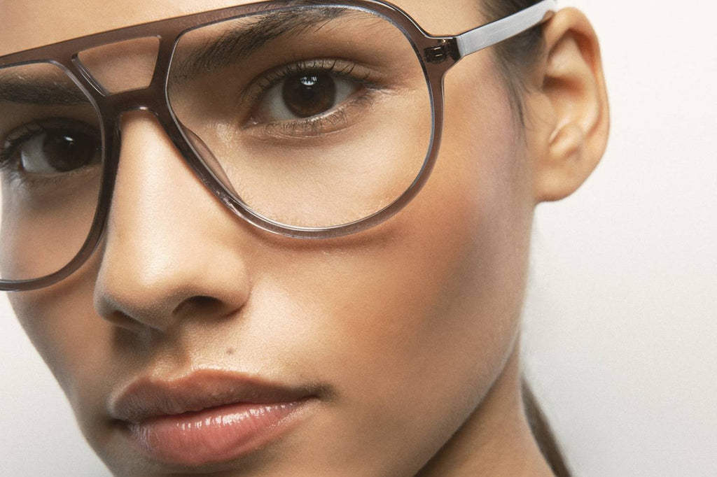 Kaleos Eyehunters - Lomax Eyeglasses Transparent Grey