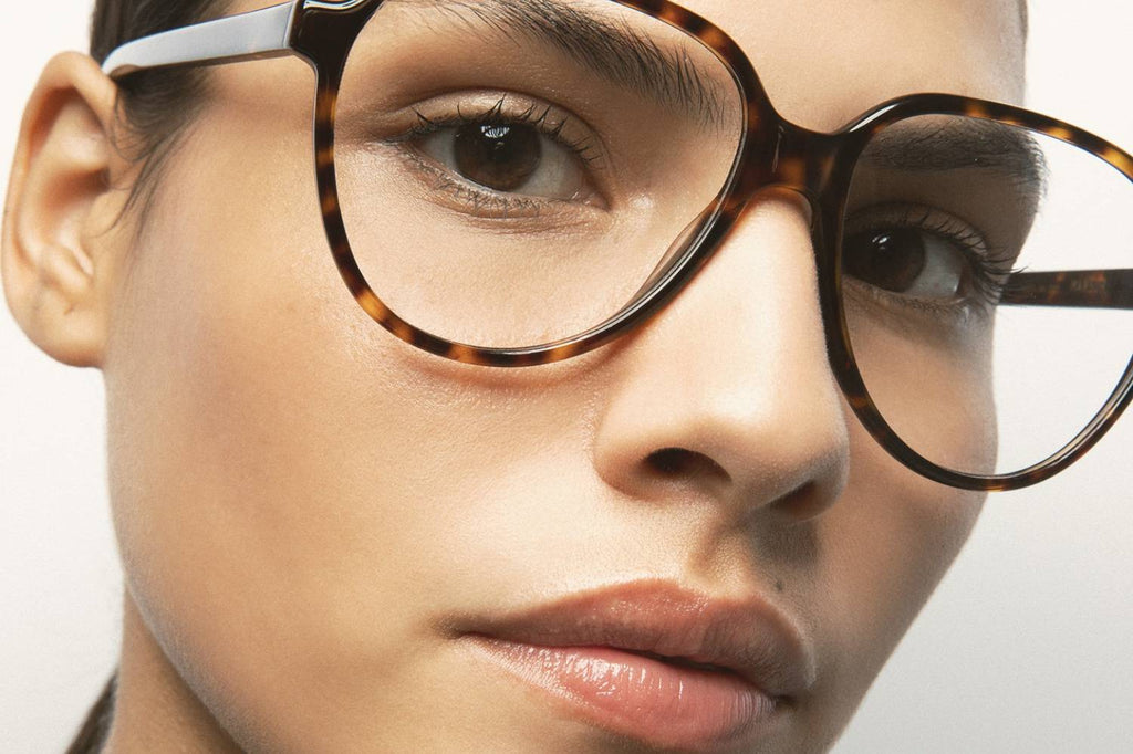 Kaleos Eyehunters - Mansur Eyeglasses Dark Brown Havana