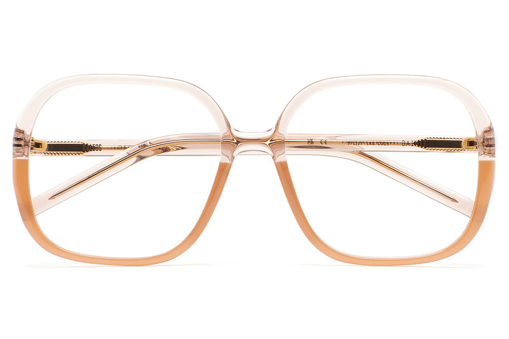 Kaleos Eyehunters - Baines Eyeglasses Transparent Light Pink/Translucent Amber