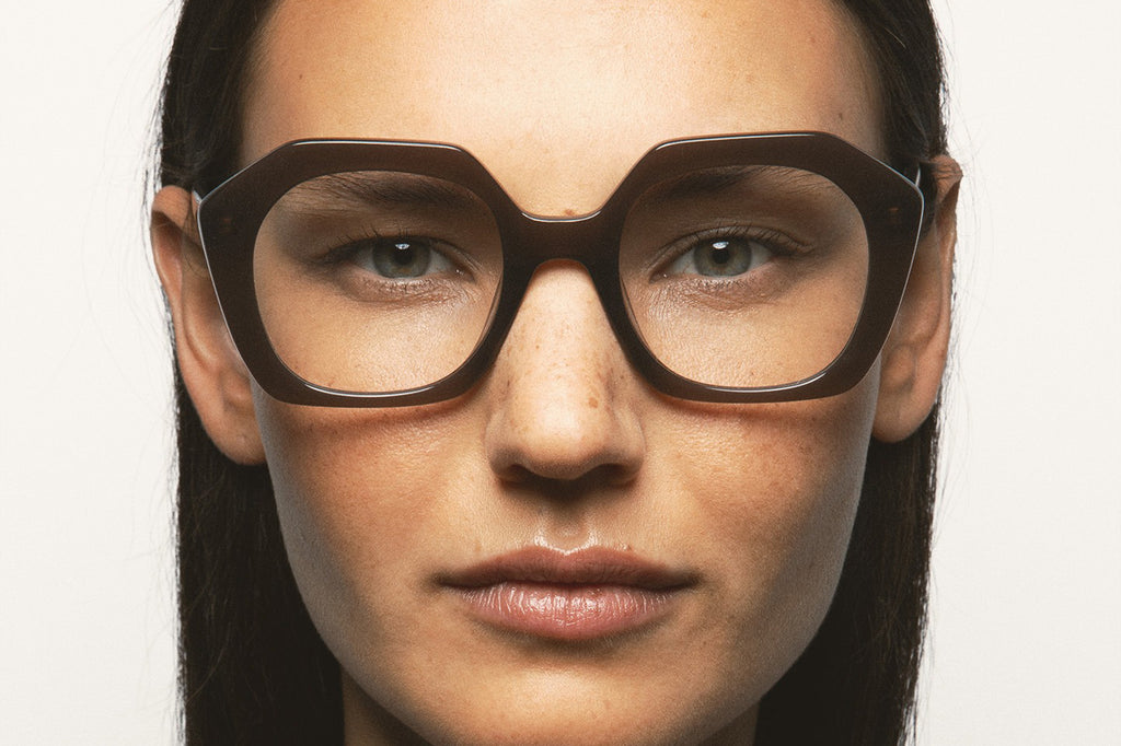 Kaleos Eyehunters - Benzakour Eyeglasses Translucent Dark Brown