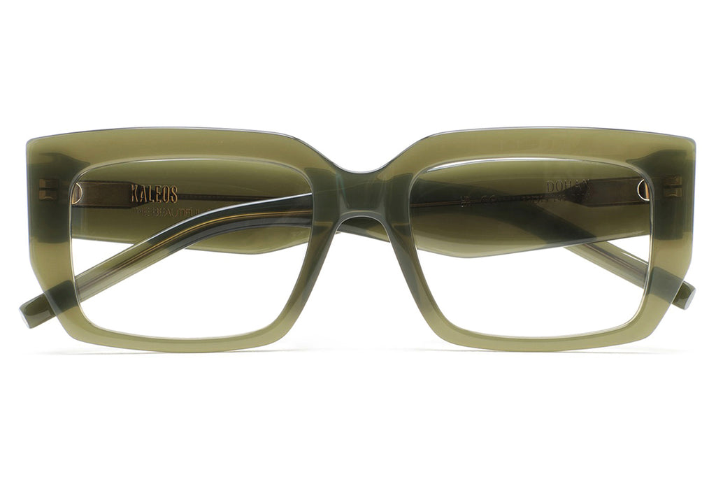 Kaleos Eyehunters - Dohan Eyeglasses Translucent Olive Green