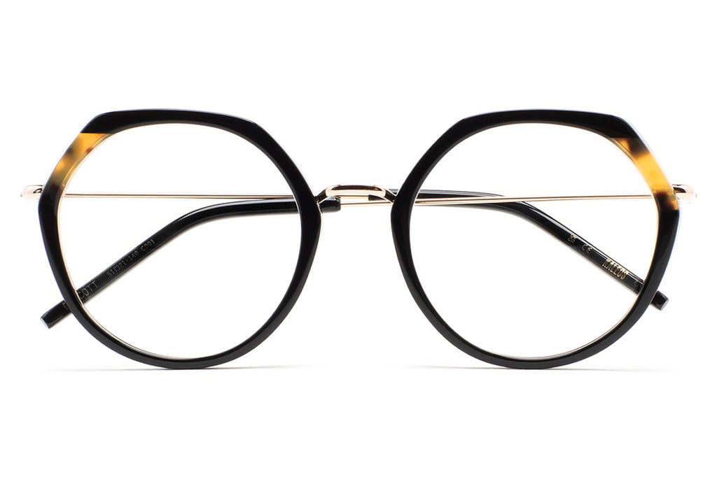 Kaleos Eyehunters - Guscott Eyeglasses Black/Brown Havana