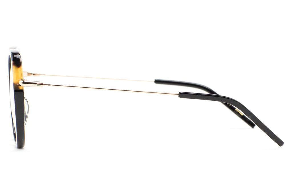 Kaleos Eyehunters - Guscott Eyeglasses Black/Brown Havana