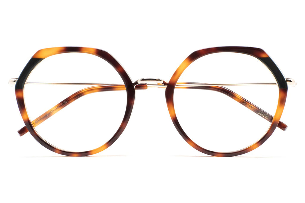 Kaleos Eyehunters - Guscott Eyeglasses Brown Havana/Dark Green