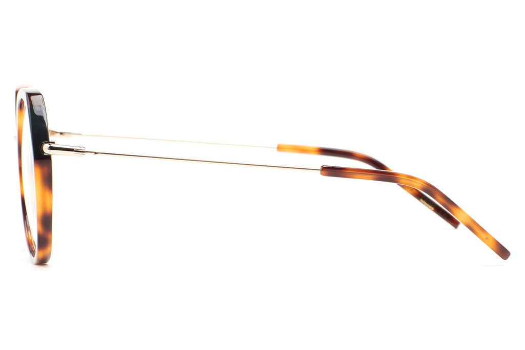 Kaleos Eyehunters - Guscott Eyeglasses Brown Havana/Dark Green