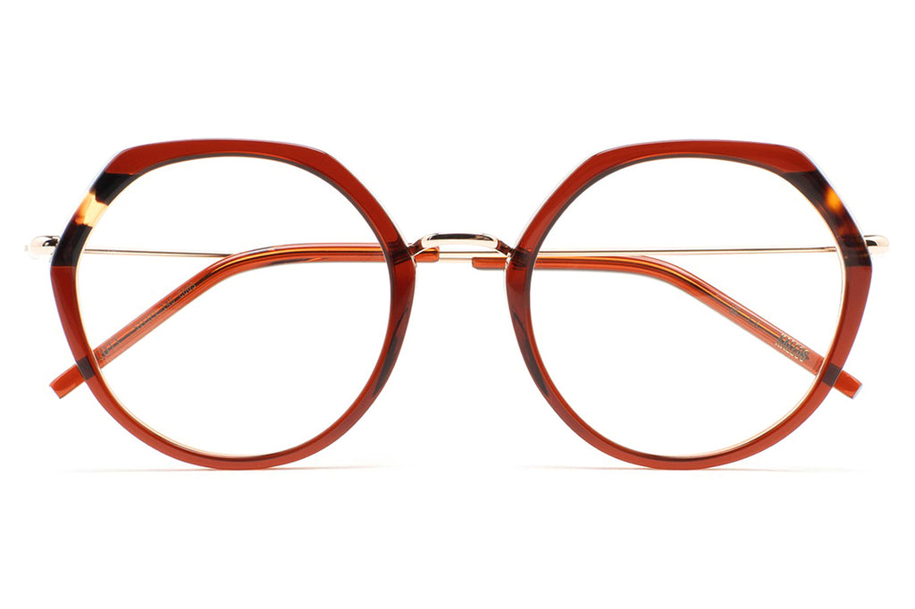 Kaleos Eyehunters - Guscott Eyeglasses Transparent Brown/Brown Havana