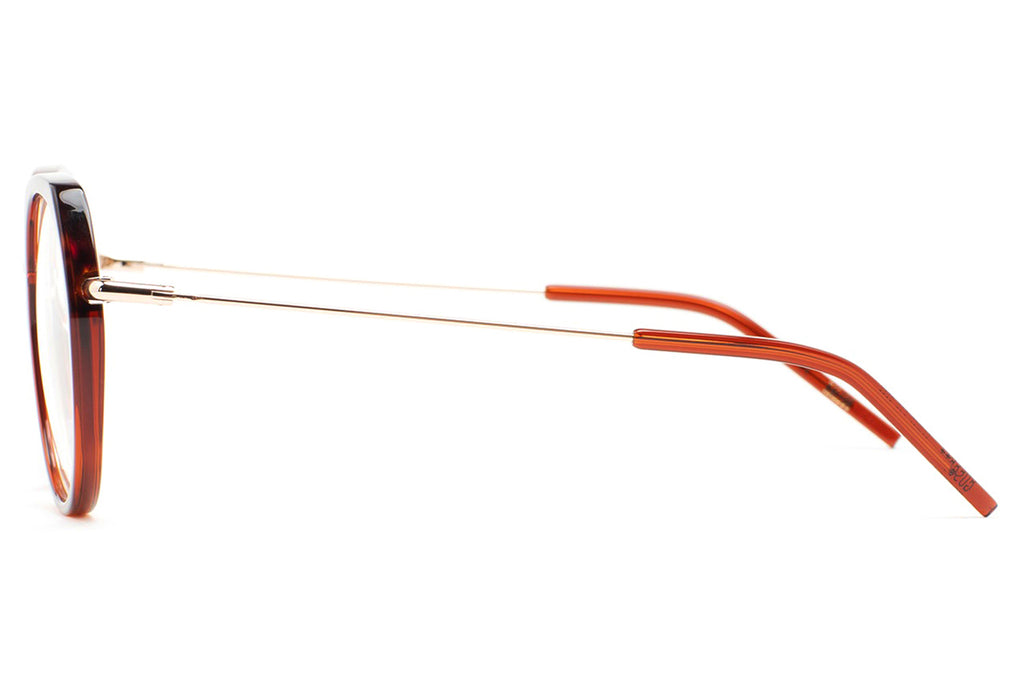 Kaleos Eyehunters - Guscott Eyeglasses Transparent Brown/Brown Havana