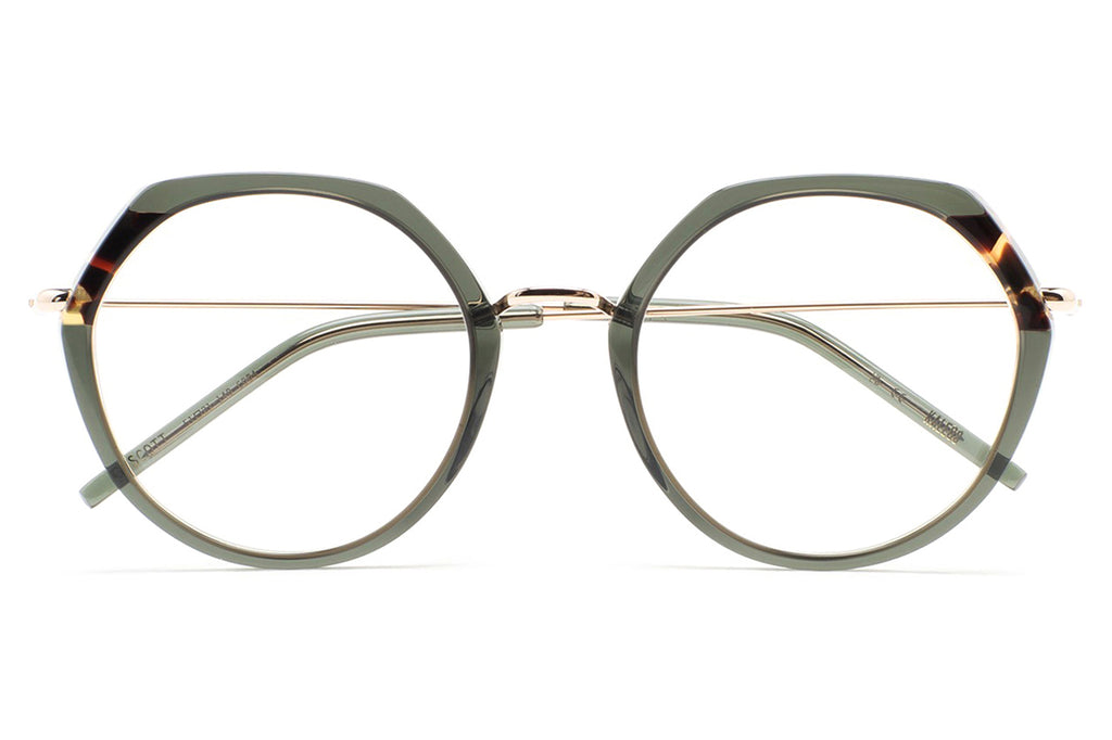Kaleos Eyehunters - Guscott Eyeglasses Transparent Green/Brown Havana