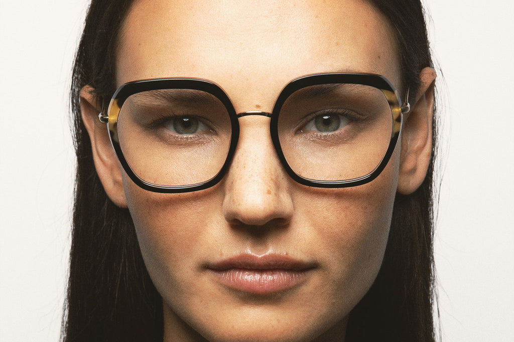 Kaleos Eyehunters - Denunzio Eyeglasses Black/Brown Havana