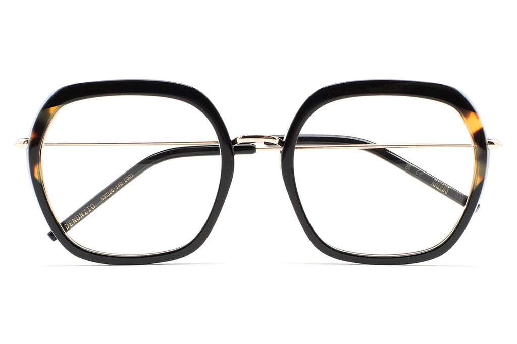 Kaleos Eyehunters - Denunzio Eyeglasses Black/Brown Havana