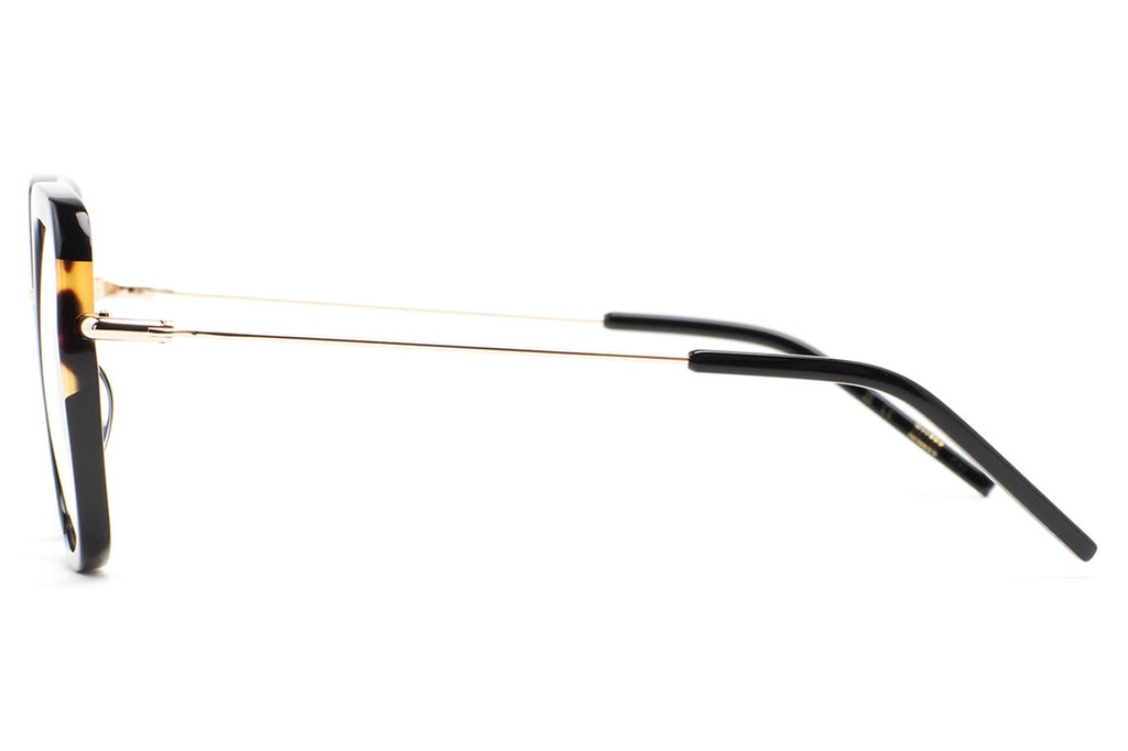 Kaleos Eyehunters - Denunzio Eyeglasses Black/Brown Havana