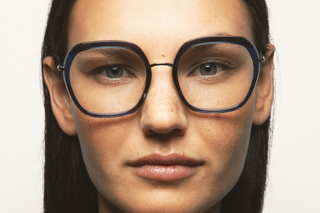 Transparent Bluish Grey/Dark Blue