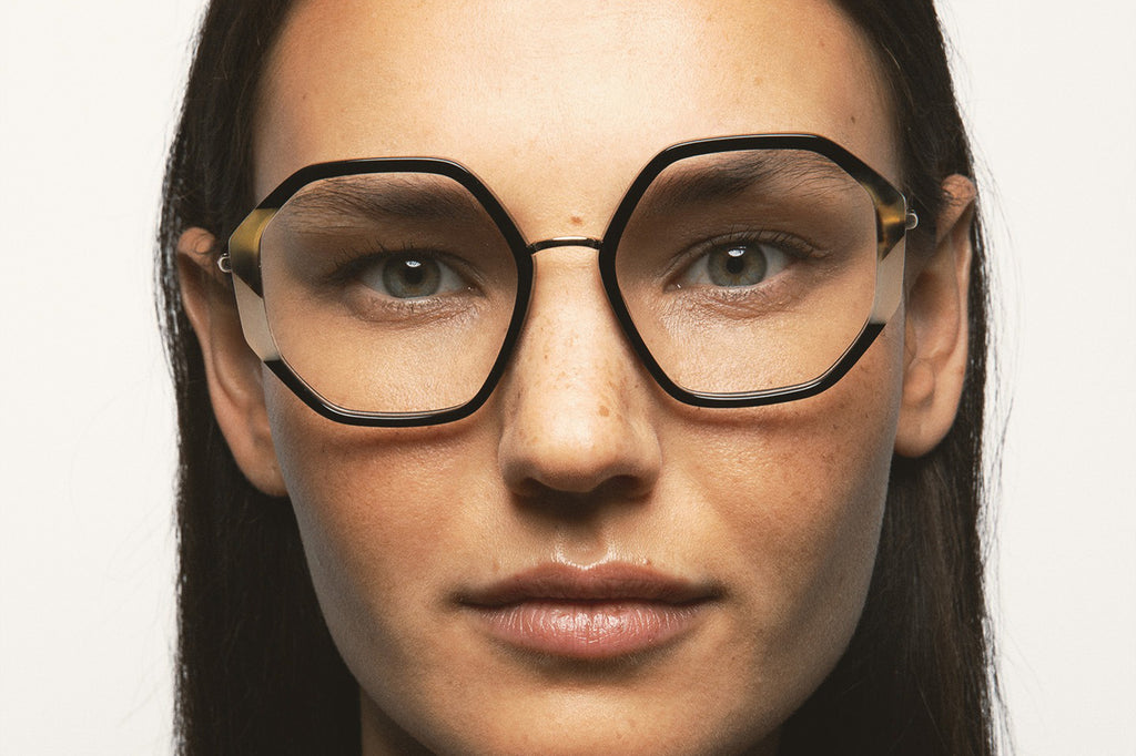 Kaleos Eyehunters - Welch Eyeglasses Black/Brown Havana/Beige