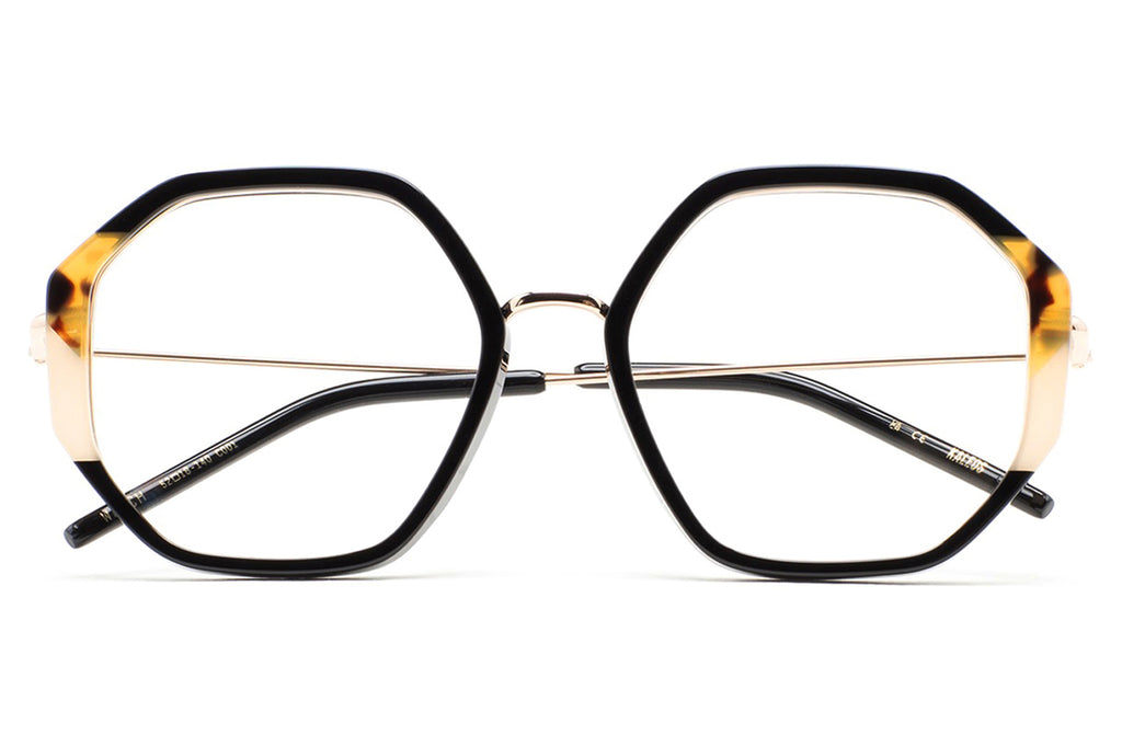 Kaleos Eyehunters - Welch Eyeglasses Black/Brown Havana/Beige