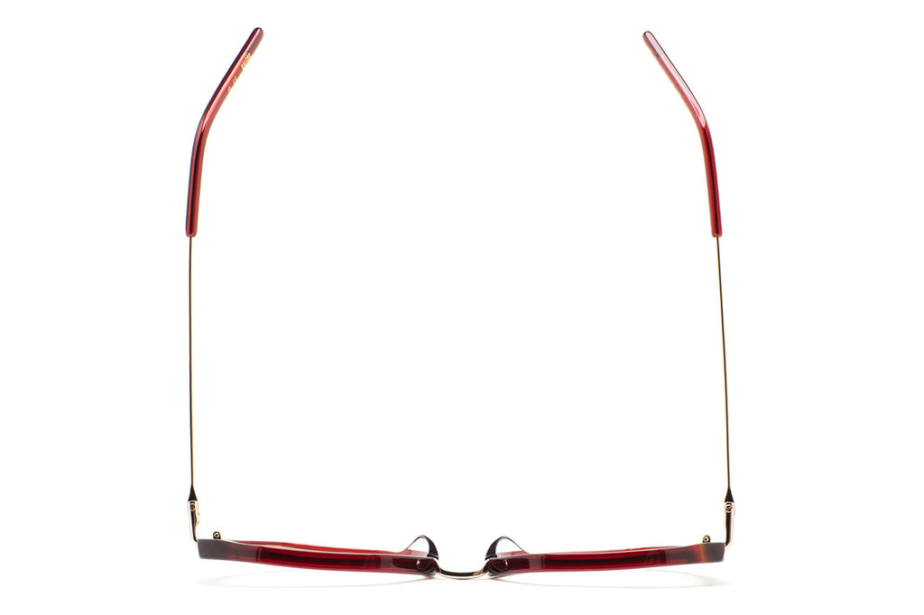 Kaleos Eyehunters - Welch Eyeglasses Transparent Burgundy/Brown Havana/Burgundy