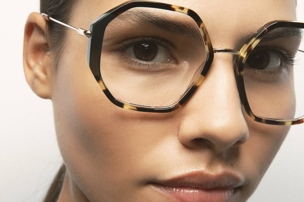 Kaleos Eyehunters - Welch Eyeglasses Brown Havana/Green/Transparent Green