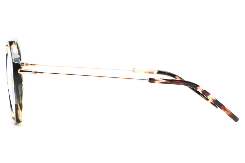 Kaleos Eyehunters - Welch Eyeglasses Brown Havana/Green/Transparent Green