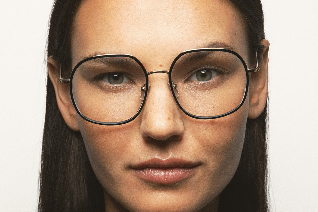 Kaleos Eyehunters - Unsworth Eyeglasses Gold/Black