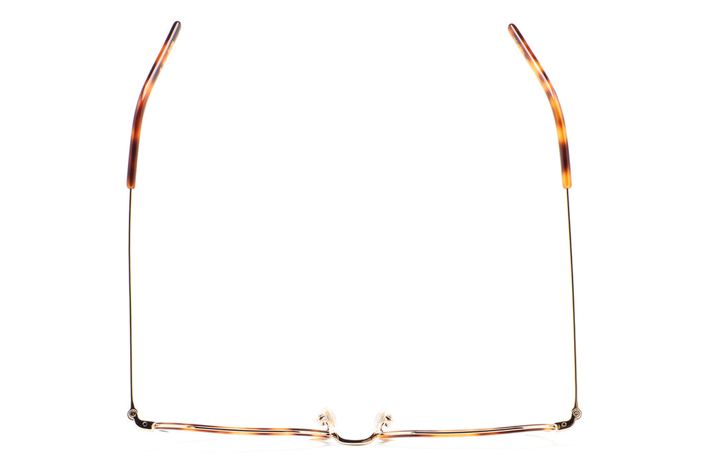 Kaleos Eyehunters - Unsworth Eyeglasses Gold/Dark Brown Havana