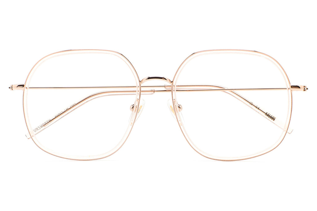 Kaleos Eyehunters - Unsworth Eyeglasses Gold/Translucent Light Pink