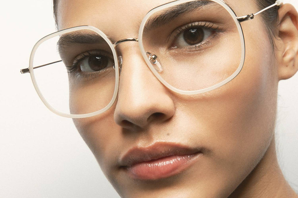 Kaleos Eyehunters - Unsworth Eyeglasses Gold/Crystal